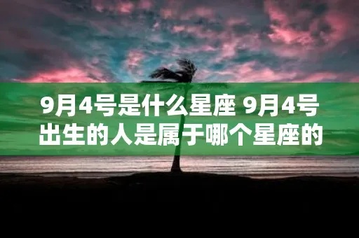 9月4日什么星座（9月4日出生人的星座特点）