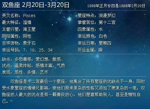 正月二十二是什么星座（星座查询正月二十二出生的人属于哪个星座）