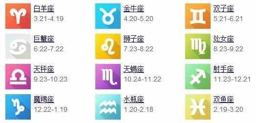 几月到几月是什么星座（星座分布表）