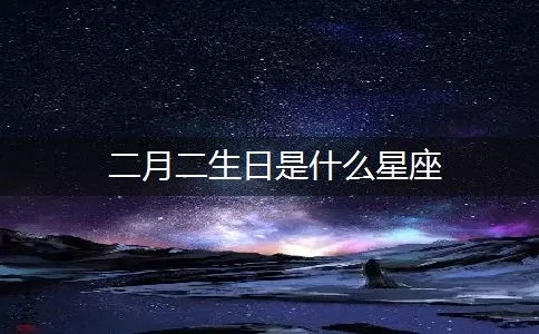 二月二号是什个星座的，二月二日出生的人性格特点解析