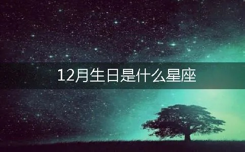 12月11是什么星座的（12月11日生日的人属于哪个星座）