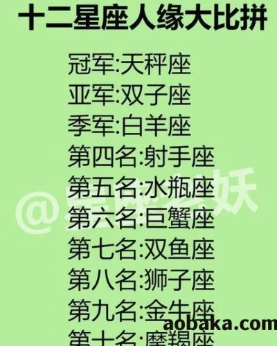 什么星座人缘最好（十二星座人际关系分析）