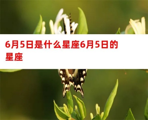 6月5日什么星座（6月5日出生的人属于哪个星座）