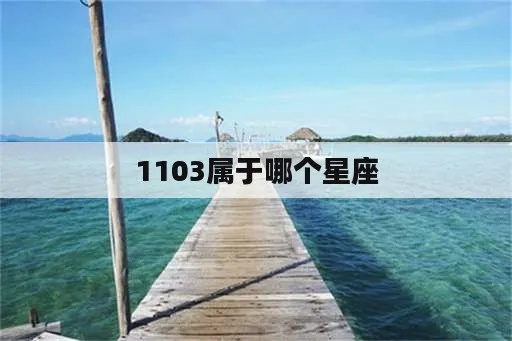 1103是什么星座，1103出生的人性格特点解析