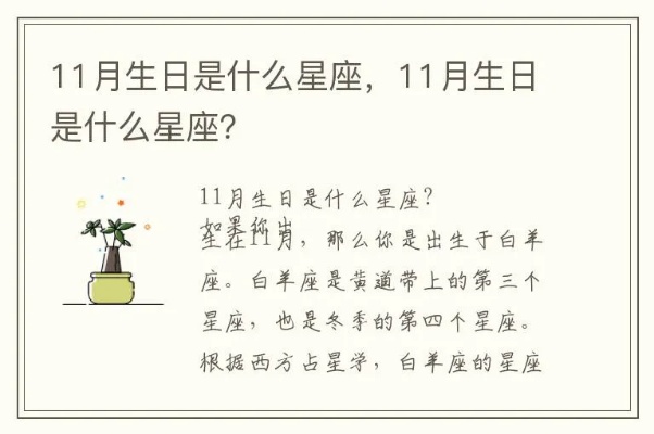 11.3生日星座是什么,11.3星座运势解析