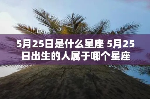 5月25日什么星座（5月25日出生人群的星座特征）