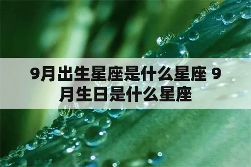 九月中旬的星座是什么（九月中旬生日的人适合的星座）