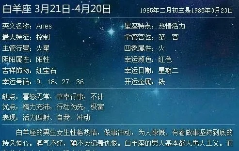 76年出生的人是什么星座,76年生人星座分析