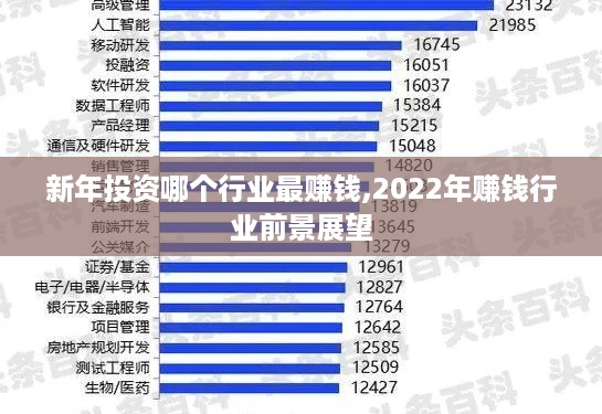 新年投资哪个行业最赚钱,2022年赚钱行业前景展望