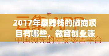 2017年最赚钱的微商项目有哪些，微商创业赚钱秘籍