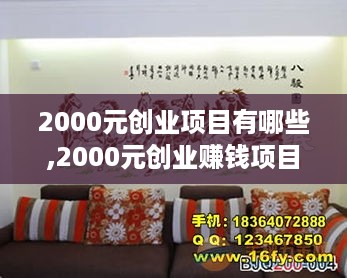 2000元创业项目有哪些,2000元创业赚钱项目推荐