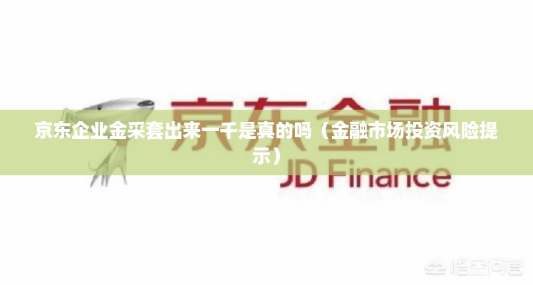 京东企业金采套出来一千是真的吗（金融市场投资风险提示）