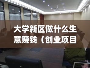 大学新区做什么生意赚钱（创业项目推荐）