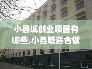 小县城创业项目有哪些,小县城适合做什么生意最赚钱