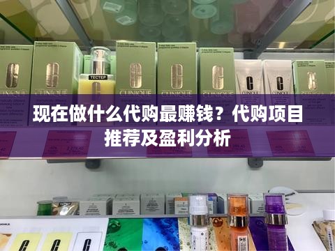 现在做什么代购最赚钱？代购项目推荐及盈利分析