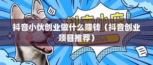 抖音小伙创业做什么赚钱（抖音创业项目推荐）