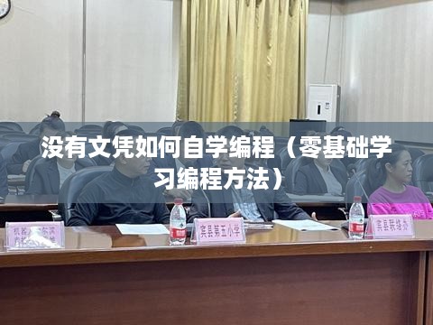 没有文凭如何自学编程（零基础学习编程方法）