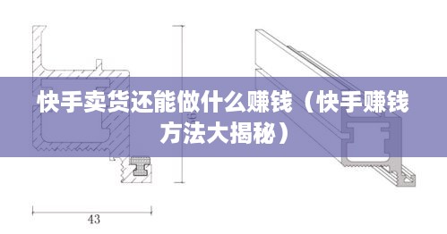 快手卖货还能做什么赚钱（快手赚钱方法大揭秘）