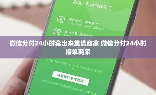 微信分付24小时套出来靠谱商家 微信分付24小时接单商家