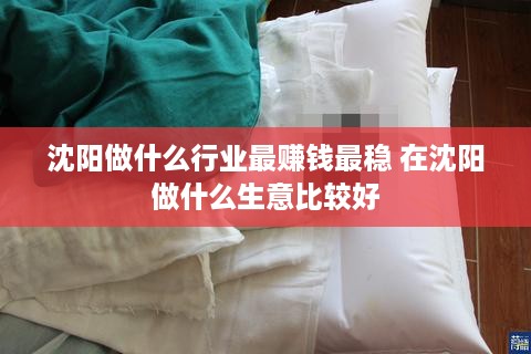 沈阳做什么行业最赚钱最稳 在沈阳做什么生意比较好