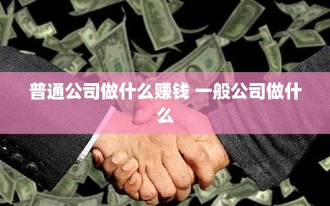 普通公司做什么赚钱 一般公司做什么