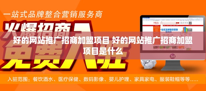 好的网站推广招商加盟项目 好的网站推广招商加盟项目是什么