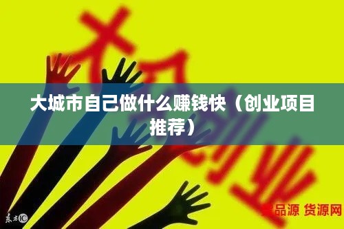 大城市自己做什么赚钱快（创业项目推荐）