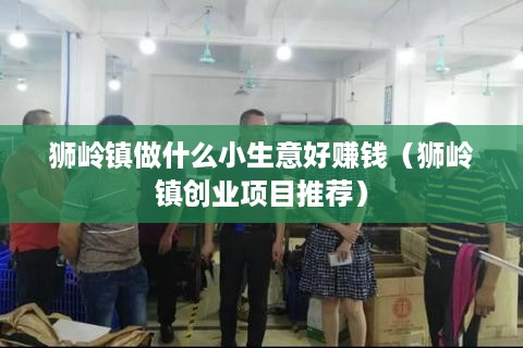 狮岭镇做什么小生意好赚钱（狮岭镇创业项目推荐）