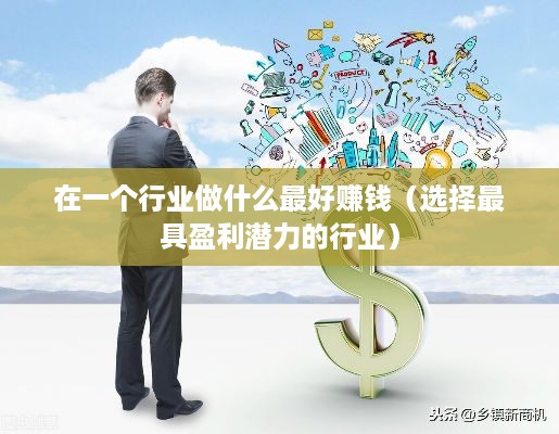 在一个行业做什么最好赚钱（选择最具盈利潜力的行业）