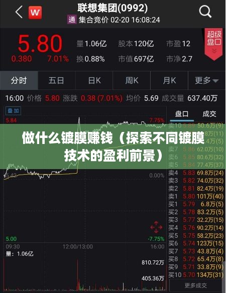 做什么镀膜赚钱（探索不同镀膜技术的盈利前景）