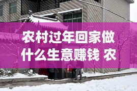 农村过年回家做什么生意赚钱 农村过年回家做什么生意赚钱呢