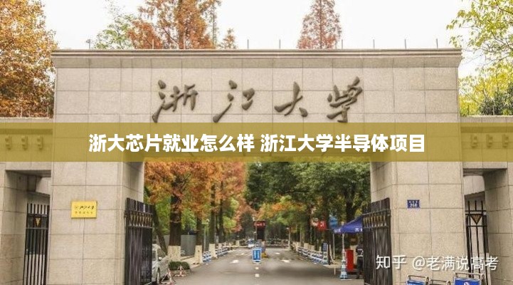 浙大芯片就业怎么样 浙江大学半导体项目