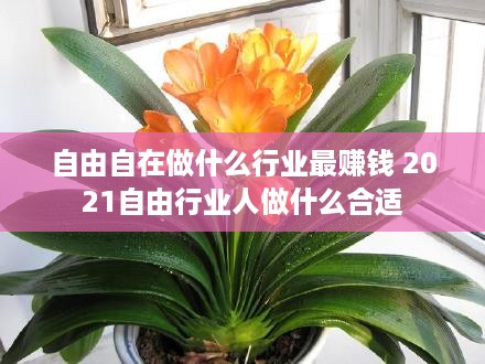 自由自在做什么行业最赚钱 2021自由行业人做什么合适