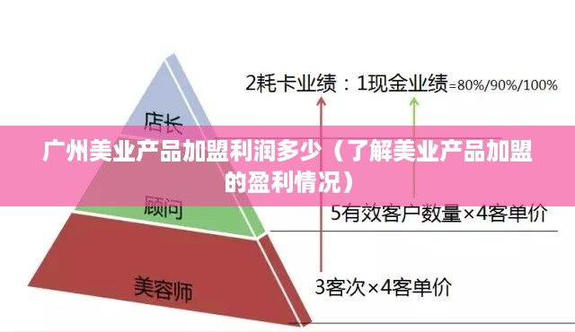 广州美业产品加盟利润多少（了解美业产品加盟的盈利情况）