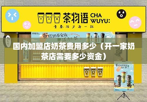 国内加盟店奶茶费用多少（开一家奶茶店需要多少资金）