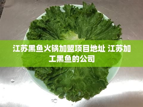 江苏黑鱼火锅加盟项目地址 江苏加工黑鱼的公司