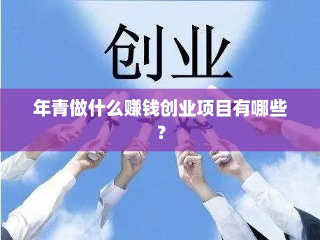 年青做什么赚钱创业项目有哪些？