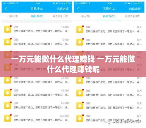 一万元能做什么代理赚钱 一万元能做什么代理赚钱呢