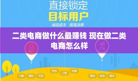 二类电商做什么最赚钱 现在做二类电商怎么样