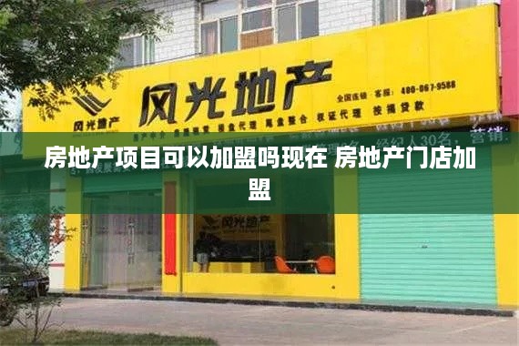 房地产项目可以加盟吗现在 房地产门店加盟