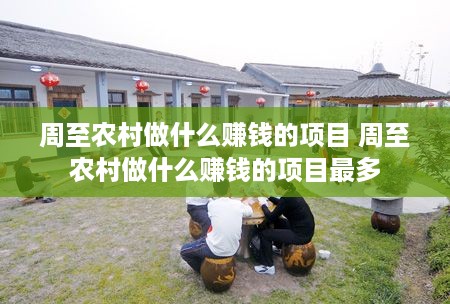 周至农村做什么赚钱的项目 周至农村做什么赚钱的项目最多