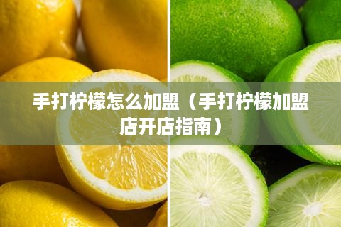 手打柠檬怎么加盟（手打柠檬加盟店开店指南）