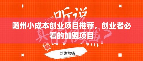 随州小成本创业项目推荐，创业者必看的加盟项目