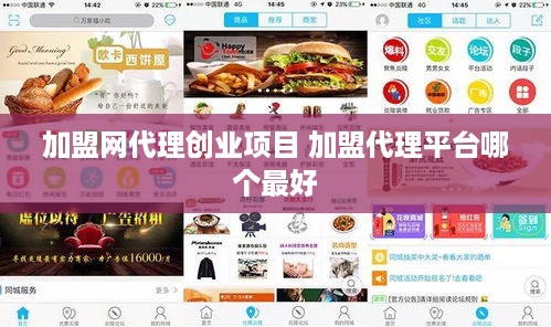 加盟网代理创业项目 加盟代理平台哪个最好