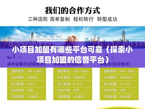 小项目加盟有哪些平台可靠（探索小项目加盟的信誉平台）