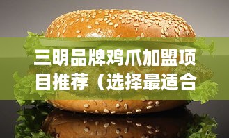 三明品牌鸡爪加盟项目推荐（选择最适合你的加盟品牌）