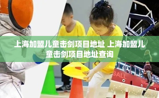 上海加盟儿童击剑项目地址 上海加盟儿童击剑项目地址查询