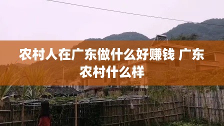 农村人在广东做什么好赚钱 广东农村什么样