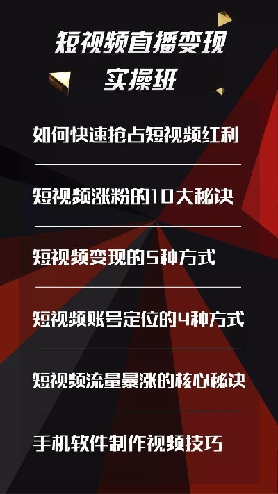 揭秘短视频运营赚钱密码，开拓财源不止一屏!