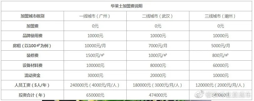 加盟项目预算多少钱？